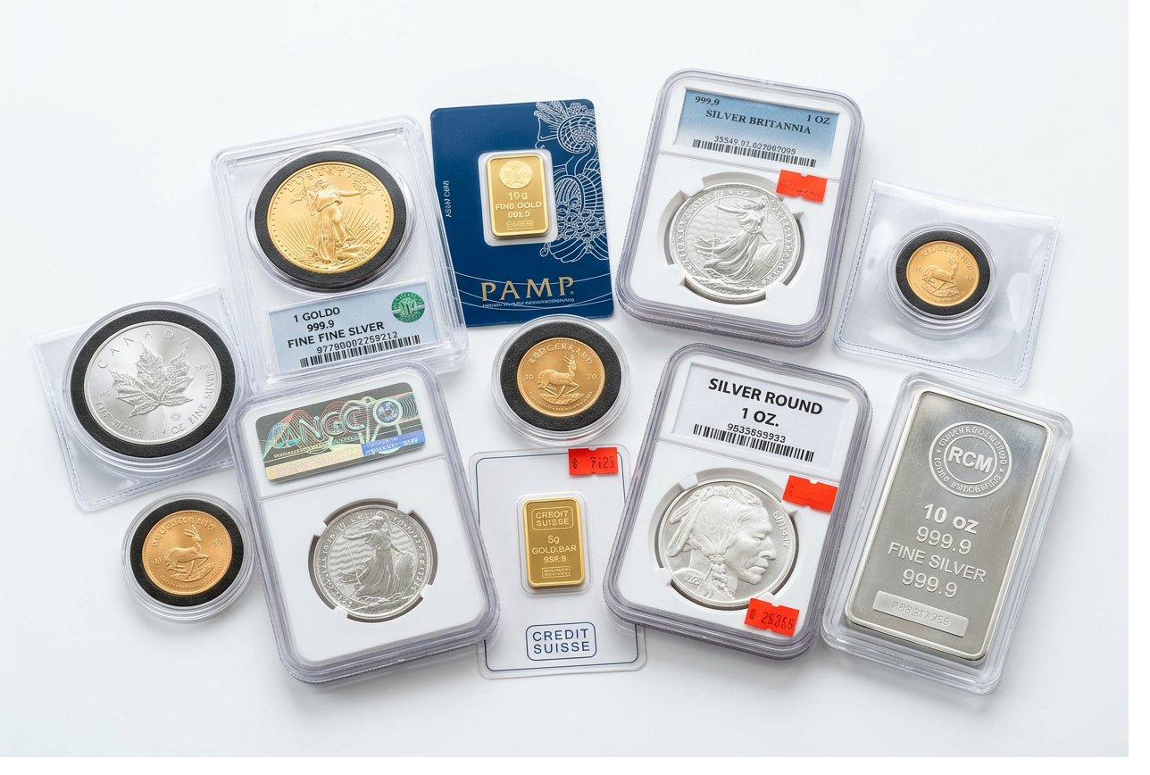 Gold and silver coins